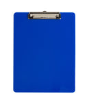 Plastic Clipboards, Low Profile Clip, Blue, 6 Pack Clipboards Blue Summit Supplies 